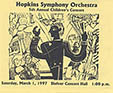 HSO Children's Concert 1996-1997 Season